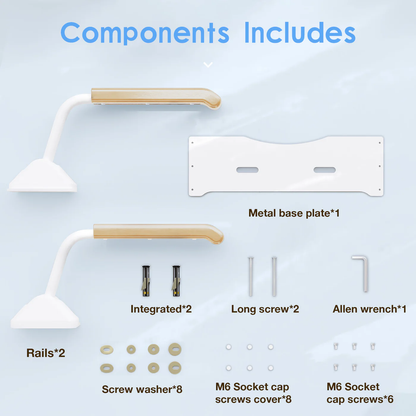 Safety Rail For Toilet.Elder Care.Toilet Safety Rails Frame For Seniors. Heavy Duty Adjustable Handicap Toilet Seat With Handles Over Toilet