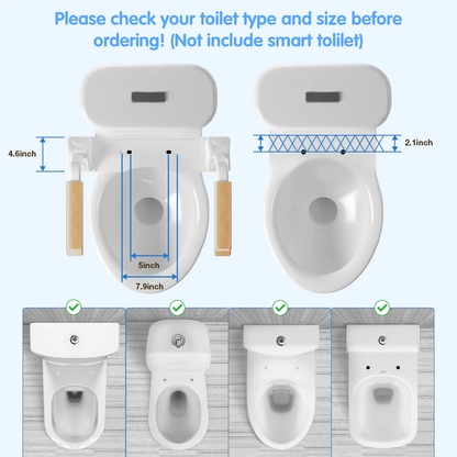 Safety Rail For Toilet.Elder Care.Toilet Safety Rails Frame For Seniors. Heavy Duty Adjustable Handicap Toilet Seat With Handles Over Toilet