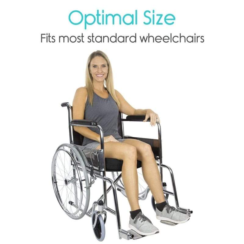 Wheelchair Gel Seat Cushion - Back Support Comfort and Pain Relief