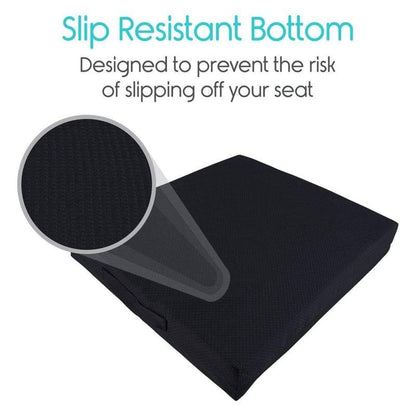 Wheelchair Gel Seat Cushion - Back Support Comfort and Pain Relief